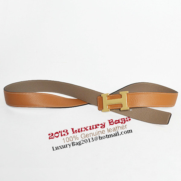 Hermes Dark Gray Bovine Jugular Veins Belt HR1009A Gold Hermes Dark Gray Bovine Jugular Veins Belt HR1009A Gold
