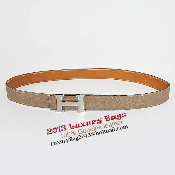 Hermes Dark Gray Bovine Jugular Veins Belt HR1009A Gold Hermes Dark Gray Bovine Jugular Veins Belt HR1009A Gold