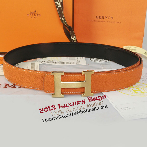 Hermes Imported Belt HR1002 Orange Hermes Imported Belt HR1002 Orange