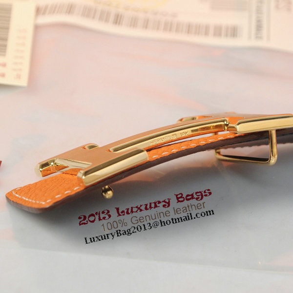 Hermes Imported Belt HR1002 Orange Hermes Imported Belt HR1002 Orange