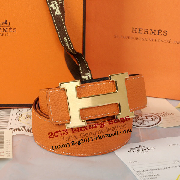 Hermes Imported Belt HR1002 Orange Hermes Imported Belt HR1002 Orange