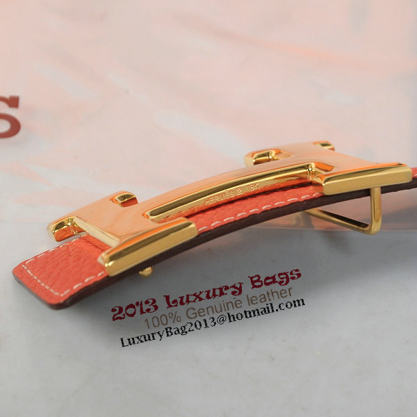 Hermes Imported Belt HR1002H Watermelon Red Hermes Imported Belt HR1002H Watermelon Red