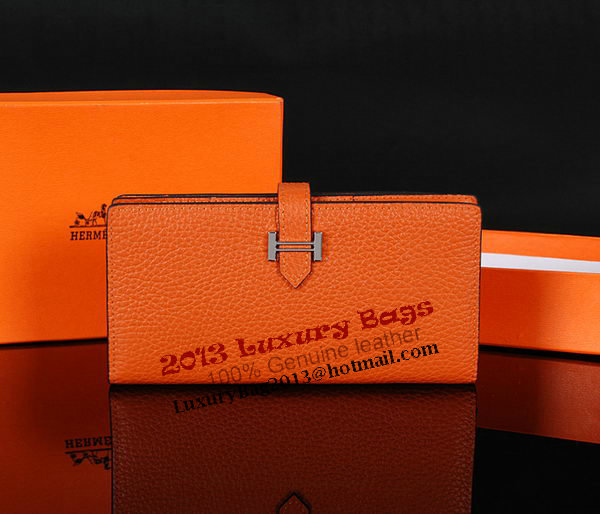 Hermes Bearn Japonaise Bi-Fold Wallet Original Leather A1018 Wheat Hermes Bearn Japonaise Bi-Fold Wallet Original Leather A1018 Wheat