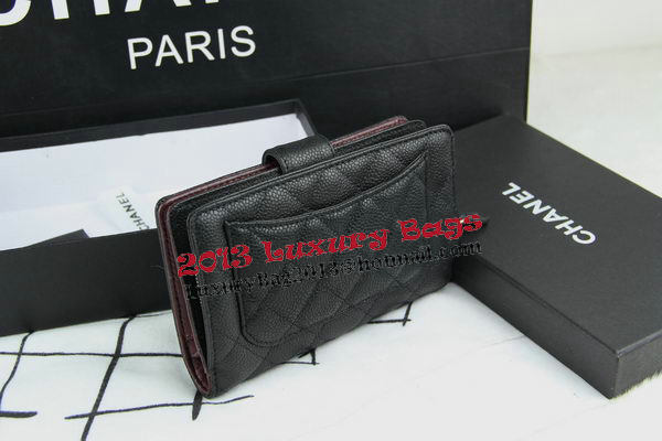 Chanel Matelasse Bi-Fold Wallet in Original Cannage Pattern A48667 Black Chanel Matelasse Bi-Fold Wallet in Original Cannage Pattern A48667 Black