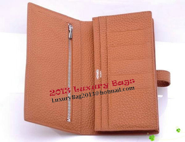 Hermes Bearn Japonaise Bi-Fold Wallet Grainy Leather H68942 Wheat Hermes Bearn Japonaise Bi-Fold Wallet Grainy Leather H68942 Wheat