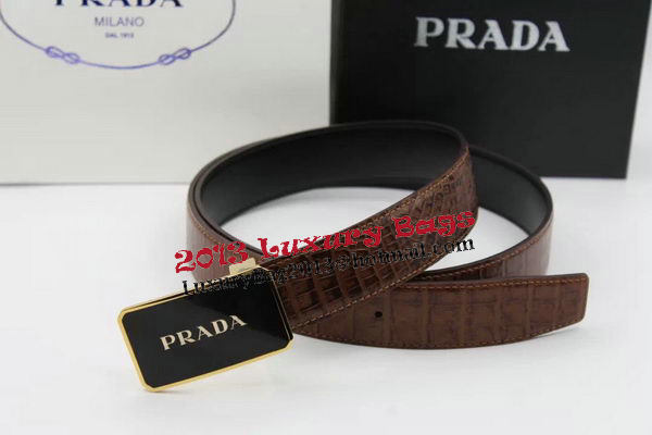 Prada 35mm Belt Croco Leather PB1128A Prada 35mm Belt Croco Leather PB1128A