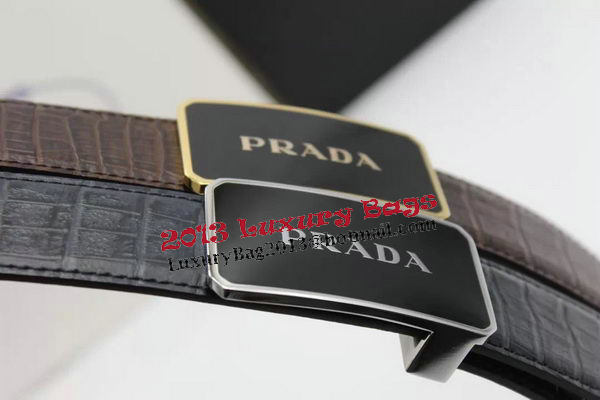 Prada 35mm Belt Croco Leather PB1128A Prada 35mm Belt Croco Leather PB1128A