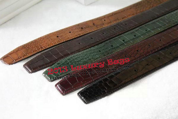 Prada 35mm Belt Croco Leather PB1128B Prada 35mm Belt Croco Leather PB1128B