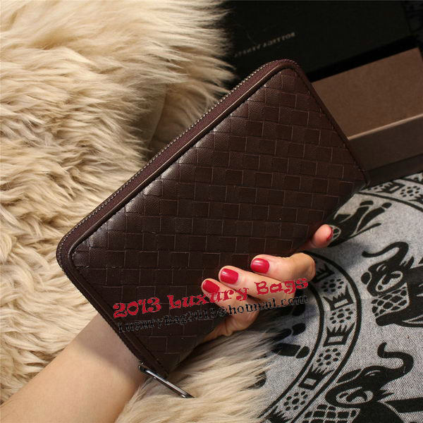 Bottega Veneta Intrecciato Nappa Zip Around Wallets 114073 Brown Bottega Veneta Intrecciato Nappa Zip Around Wallets 114073 Brown