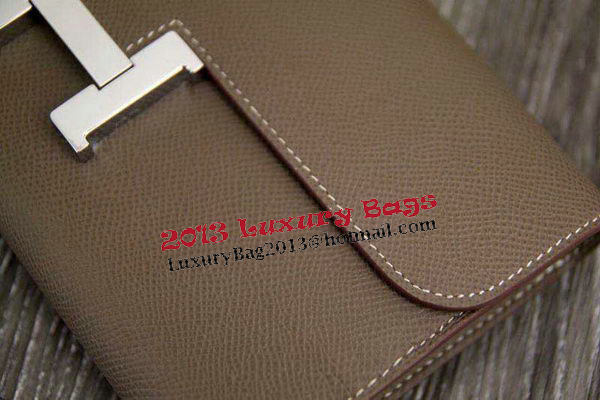 Hermes Constance Long Wallets Original Leather HA909 Grey Hermes Constance Long Wallets Original Leather HA909 Grey