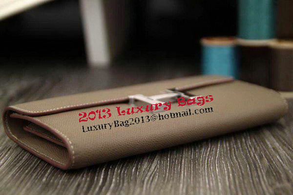 Hermes Constance Long Wallets Original Leather HA909 Grey Hermes Constance Long Wallets Original Leather HA909 Grey