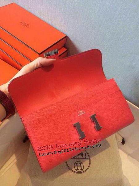 Hermes Constance Long Wallets Original Leather HA909 Light Red Hermes Constance Long Wallets Original Leather HA909 Light Red