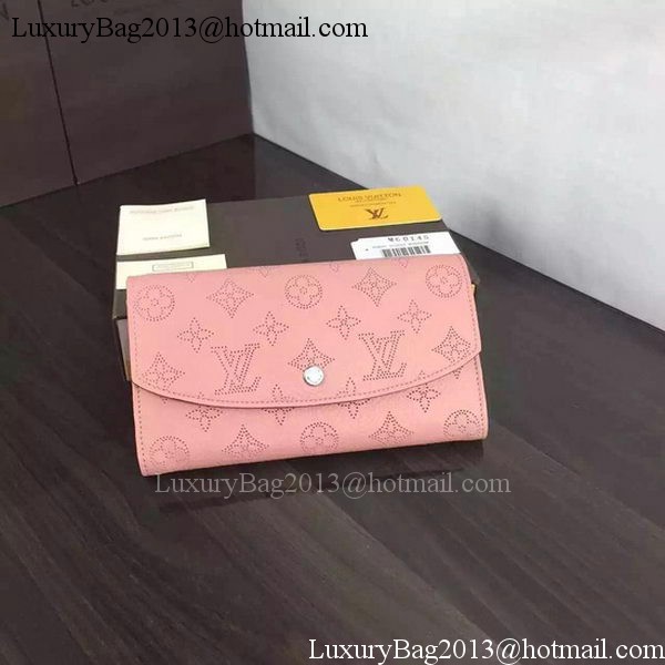 Louis Vuitton Mahina Leather IRIS Wallet M60144 Pink Louis Vuitton Mahina Leather IRIS Wallet M60144 Pink