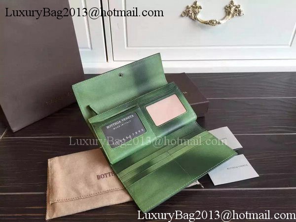 Bottega Veneta Intrecciato Nappa Tri-Flod Wallet BV150507 Green Bottega Veneta Intrecciato Nappa Tri-Flod Wallet BV150507 Green