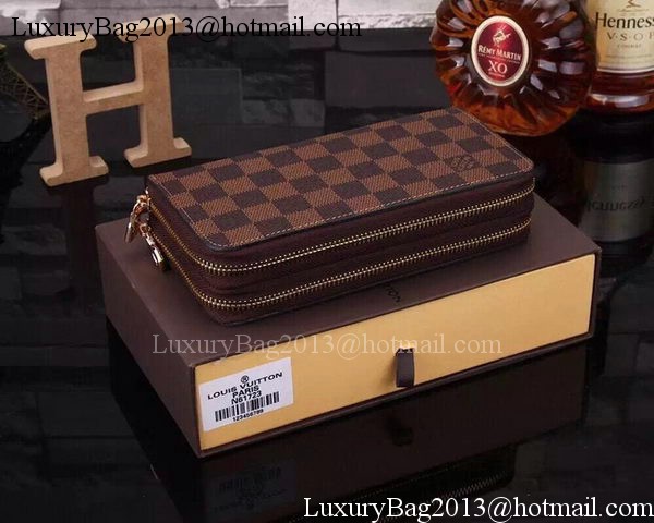 Louis Vuitton Damier Ebene Canvas Zippy Insolite Wallets N61723 Louis Vuitton Damier Ebene Canvas Zippy Insolite Wallets N61723