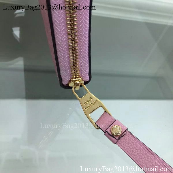 Louis Vuitton Monogram Empreinte Zippy Wallet M61035 Pink Louis Vuitton Monogram Empreinte Zippy Wallet M61035 Pink