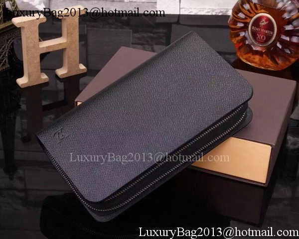 Louis Vuitton Taiga Leather Zippy Insolite Wallet M62012 Black Louis Vuitton Taiga Leather Zippy Insolite Wallet M62012 Black