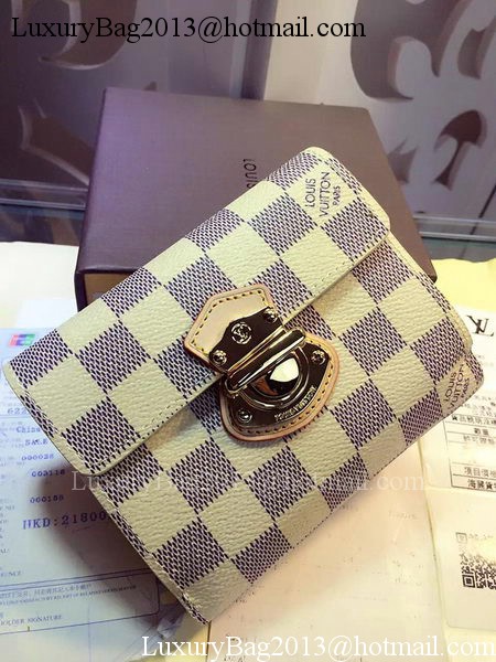 Louis Vuitton Damier Azur Canvas JOEY WALLET N60030 Louis Vuitton Damier Azur Canvas JOEY WALLET N60030