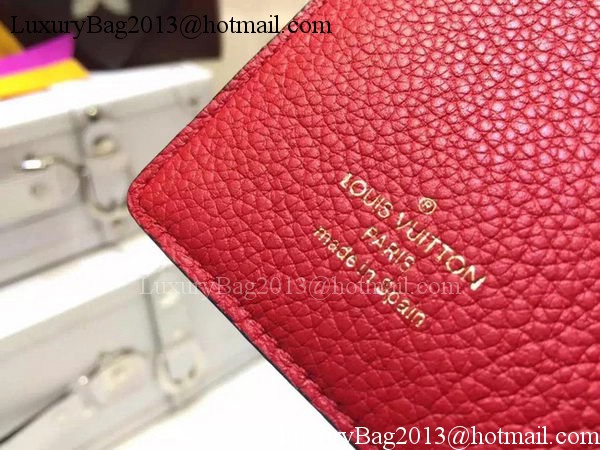 Louis Vuitton Monogram Empreinte SARAH WALLET M61184 Red Louis Vuitton Monogram Empreinte SARAH WALLET M61184 Red