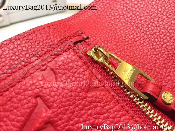 Louis Vuitton Monogram Empreinte SARAH WALLET M61184 Red Louis Vuitton Monogram Empreinte SARAH WALLET M61184 Red