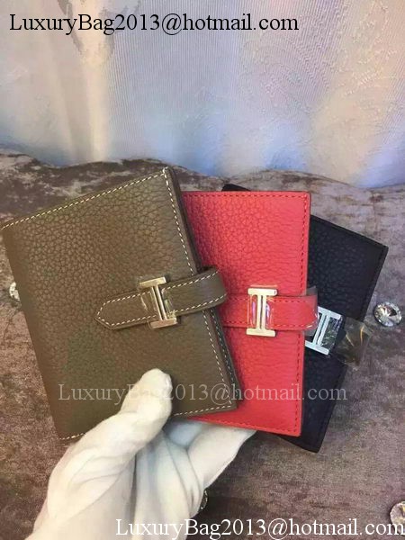 Hermes Bi-Fold Wallet Togo Leather H512 Grey Hermes Bi-Fold Wallet Togo Leather H512 Grey