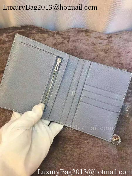 Hermes Bi-Fold Wallet Togo Leather H512 Light Blue Hermes Bi-Fold Wallet Togo Leather H512 Light Blue