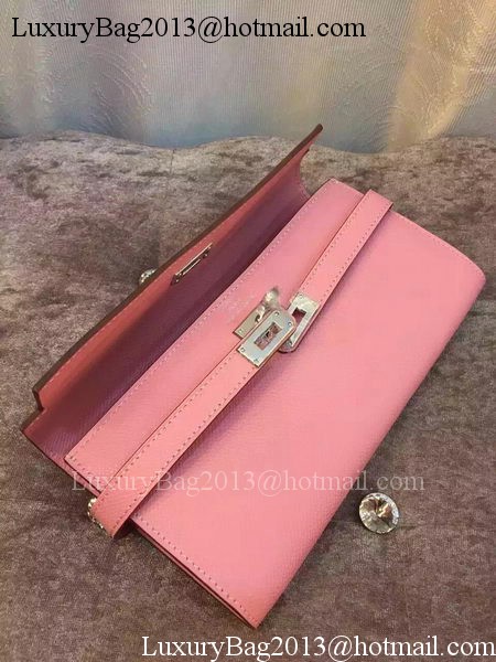 Hermes Kelly Wallet Epsom Leather H009 Pink Hermes Kelly Wallet Epsom Leather H009 Pink