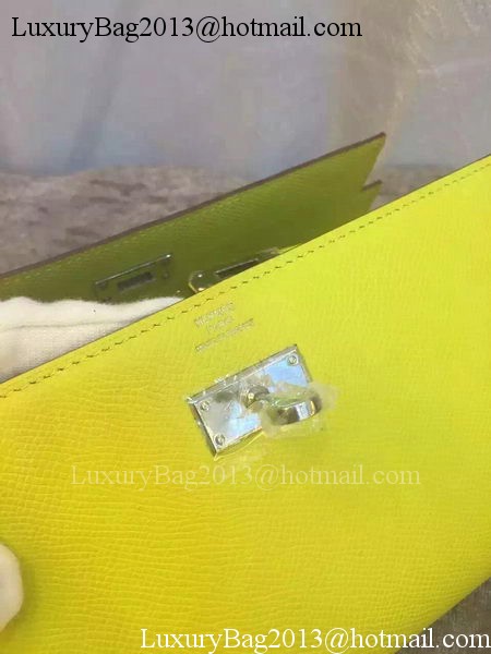 Hermes Kelly Wallet Epsom Leather H009 Yellow Hermes Kelly Wallet Epsom Leather H009 Yellow