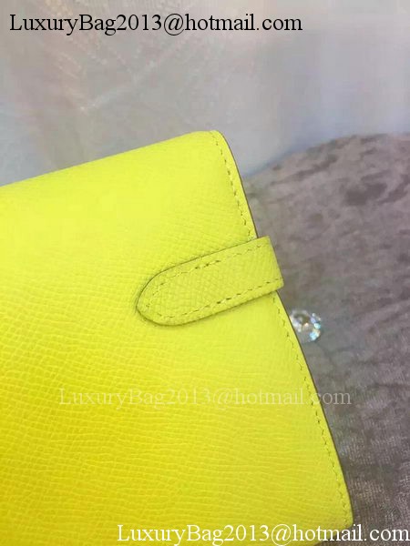 Hermes Kelly Wallet Epsom Leather H009 Yellow Hermes Kelly Wallet Epsom Leather H009 Yellow