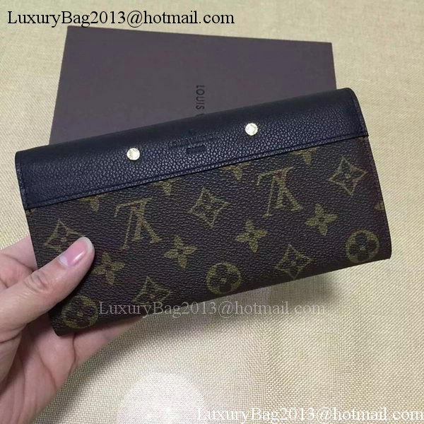 Louis Vuitton Monogram Canvas PALLAS WALLET M58413 Black Louis Vuitton Monogram Canvas PALLAS WALLET M58413 Black