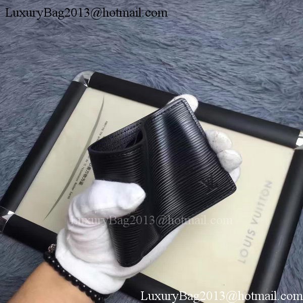 Louis Vuitton Epi Leather MULTIPLE WALLET M60628 Black Louis Vuitton Epi Leather MULTIPLE WALLET M60628 Black