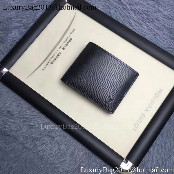 Louis Vuitton Epi Leather MULTIPLE WALLET M60628 Black Louis Vuitton Epi Leather MULTIPLE WALLET M60628 Black