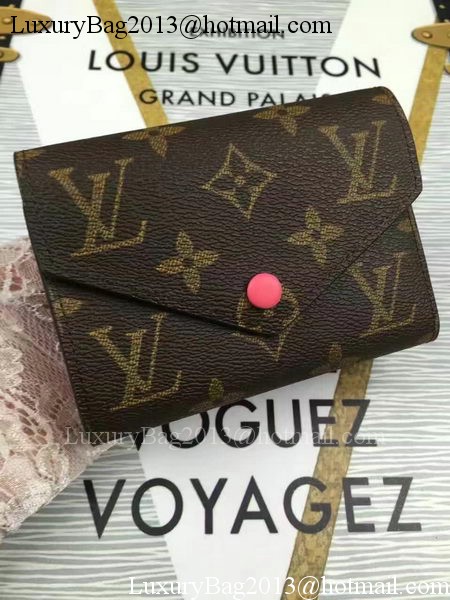 Louis Vuitton Monogram Canvas Victorine Wallet M62360 Rose Louis Vuitton Monogram Canvas Victorine Wallet M62360 Rose