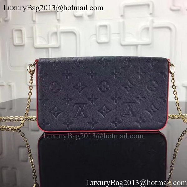 Louis Vuitton Monogram Empreinte POCHETTE FELICIE M64065 Royal Louis Vuitton Monogram Empreinte POCHETTE FELICIE M64065 Royal