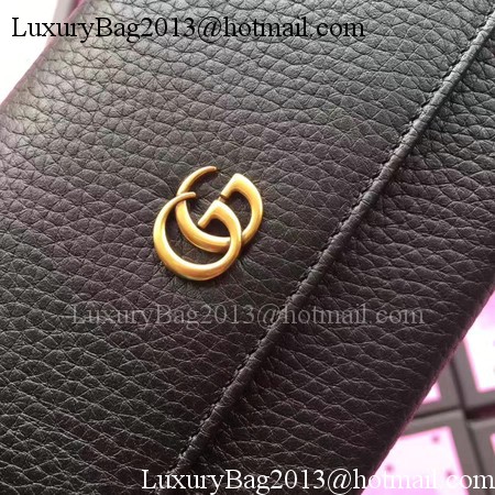 Gucci Leather Continental Wallet 456116 Black Gucci Leather Continental Wallet 456116 Black