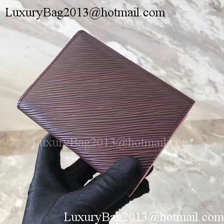 Louis Vuitton Epi Leather TWIST COMPACT WALLET M64414 Wine Louis Vuitton Epi Leather TWIST COMPACT WALLET M64414 Wine