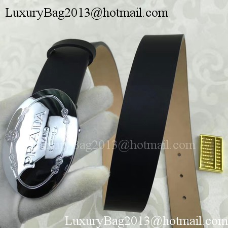 Prada Leather Belt PD0803 Black Prada Leather Belt PD0803 Black