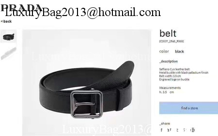 Prada Leather Belt PD0807 Black Prada Leather Belt PD0807 Black