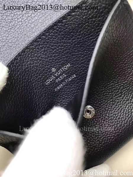 Louis Vuitton Calf Leather LOCKME II COMPACT WALLET M64309 Black Louis Vuitton Calf Leather LOCKME II COMPACT WALLET M64309 Black