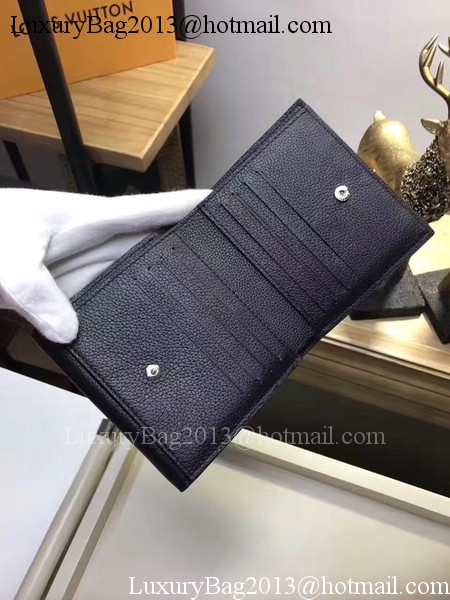 Louis Vuitton Calf Leather LOCKME II COMPACT WALLET M64309 Black Louis Vuitton Calf Leather LOCKME II COMPACT WALLET M64309 Black