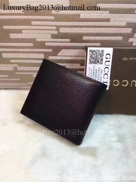 Gucci Calfskin Leather Bi-fold Wallet 308795 Black Gucci Calfskin Leather Bi-fold Wallet 308795 Black