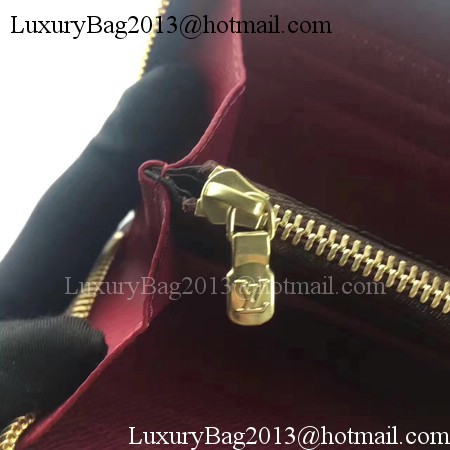 Louis Vuitton Monogram Canvas CLEMENCE WALLET M64201 Red Louis Vuitton Monogram Canvas CLEMENCE WALLET M64201 Red