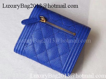 Chanel Matelasse Bi-Fold Wallet Blue Cannage Patterns A48980 Gold Chanel Matelasse Bi-Fold Wallet Blue Cannage Patterns A48980 Gold