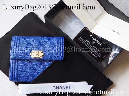Chanel Matelasse Bi-Fold Wallet Blue Cannage Patterns A48980 Gold Chanel Matelasse Bi-Fold Wallet Blue Cannage Patterns A48980 Gold