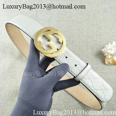 Gucci 38mm Leather Belt GG57099 OffWhite Gucci 38mm Leather Belt GG57099 OffWhite