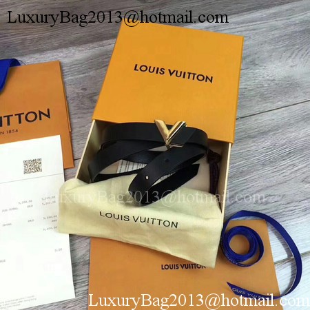 Louis Vuitton 20mm Leather Belt M9309 Black Louis Vuitton 20mm Leather Belt M9309 Black