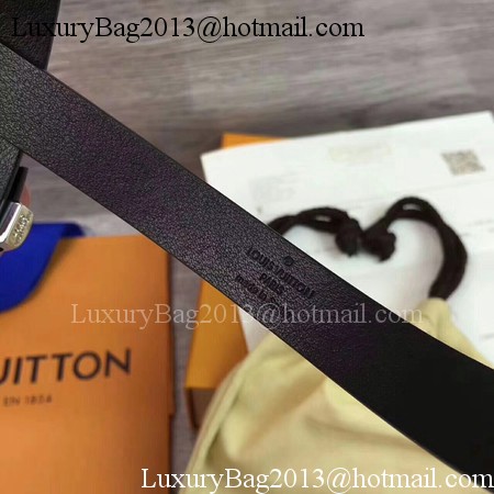 Louis Vuitton 20mm Leather Belt M9309 Black Louis Vuitton 20mm Leather Belt M9309 Black