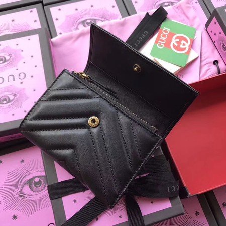 Gucci GG Marmont Matelasse Wallet 474802 Black Gucci GG Marmont Matelasse Wallet 474802 Black