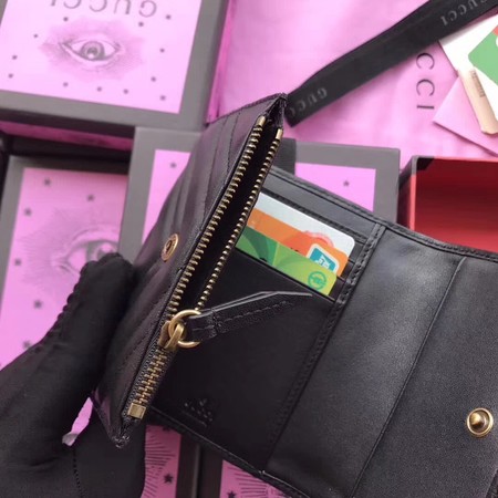 Gucci GG Marmont Matelasse Wallet 474802 Black Gucci GG Marmont Matelasse Wallet 474802 Black