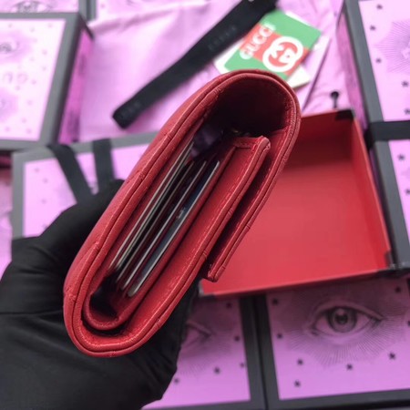 Gucci GG Marmont Matelasse Wallet 474802 Red Gucci GG Marmont Matelasse Wallet 474802 Red